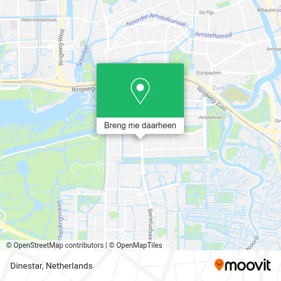 Dinestar kaart