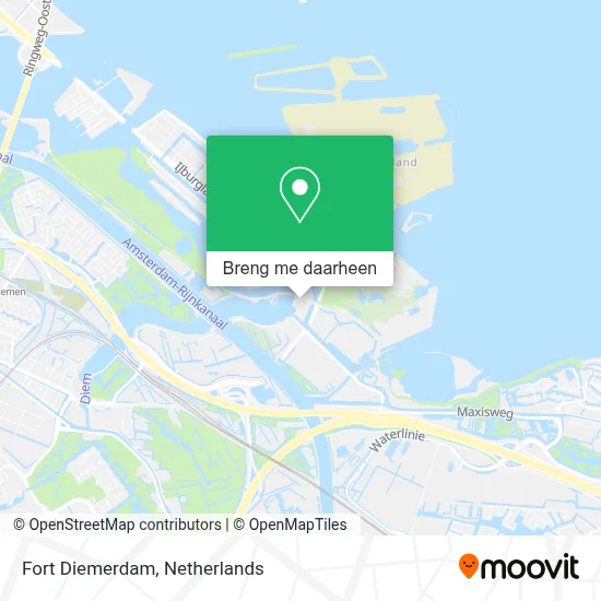 Fort Diemerdam kaart