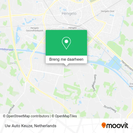 Uw Auto Keuze kaart
