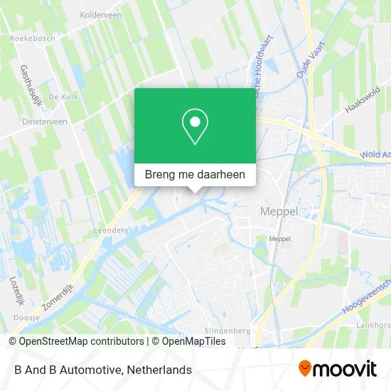 B And B Automotive kaart