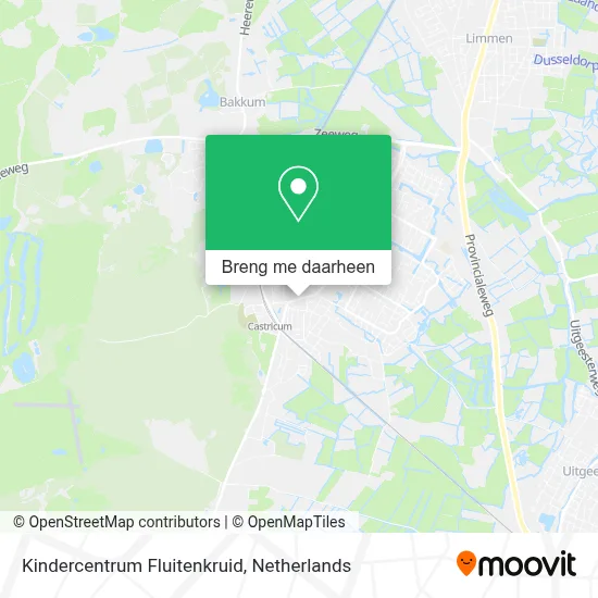 Kindercentrum Fluitenkruid kaart