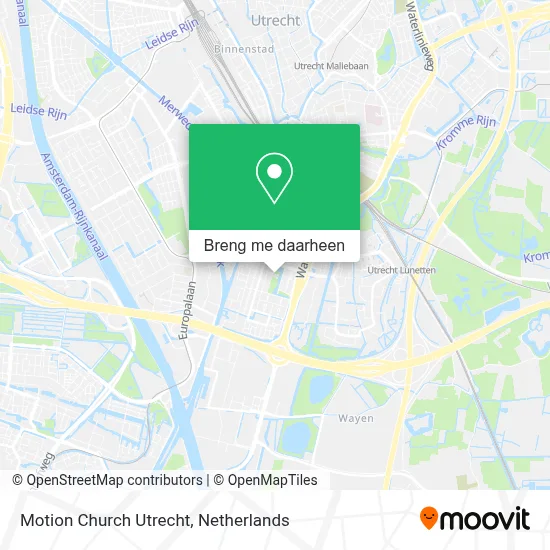Motion Church Utrecht kaart