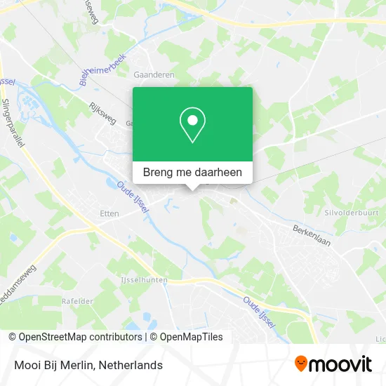 Mooi Bij Merlin kaart