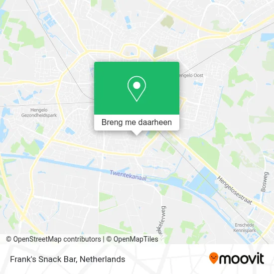 Frank's Snack Bar kaart