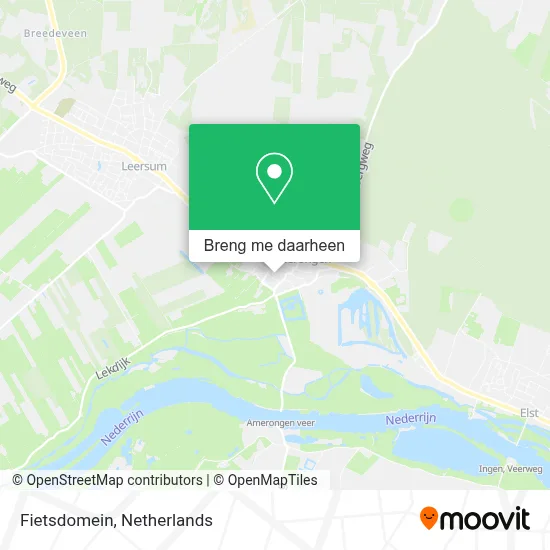 Fietsdomein kaart