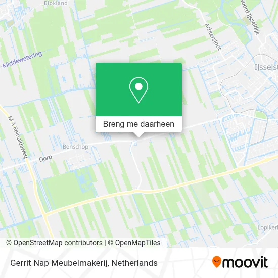 Gerrit Nap Meubelmakerij kaart