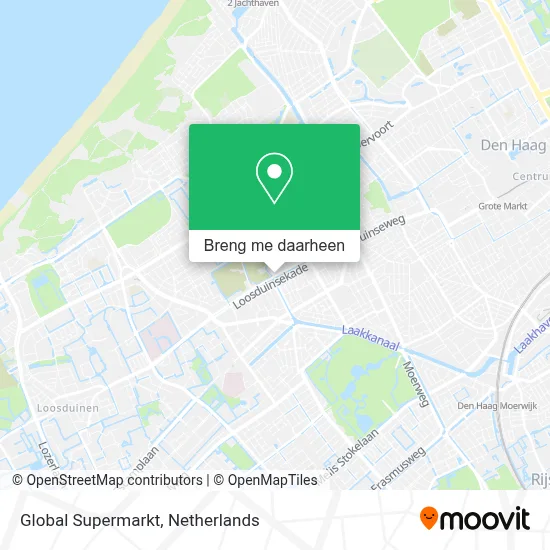 Global Supermarkt kaart