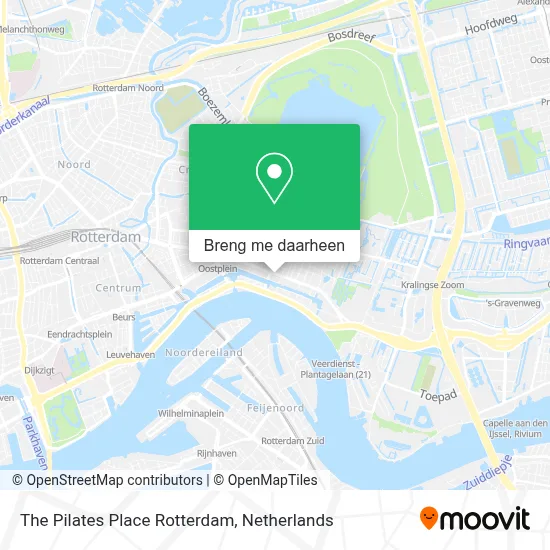 The Pilates Place Rotterdam kaart