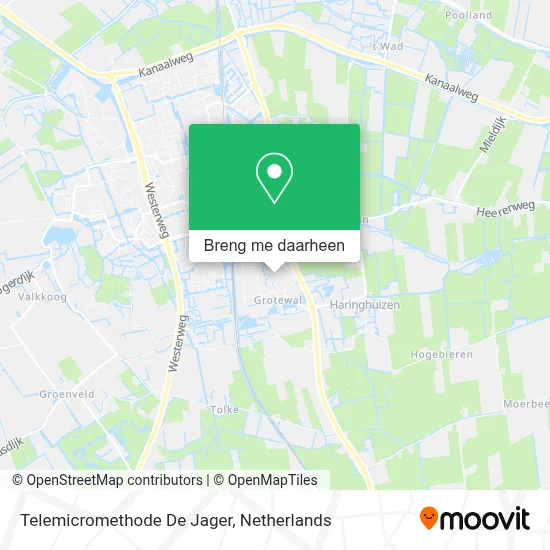 Telemicromethode De Jager kaart