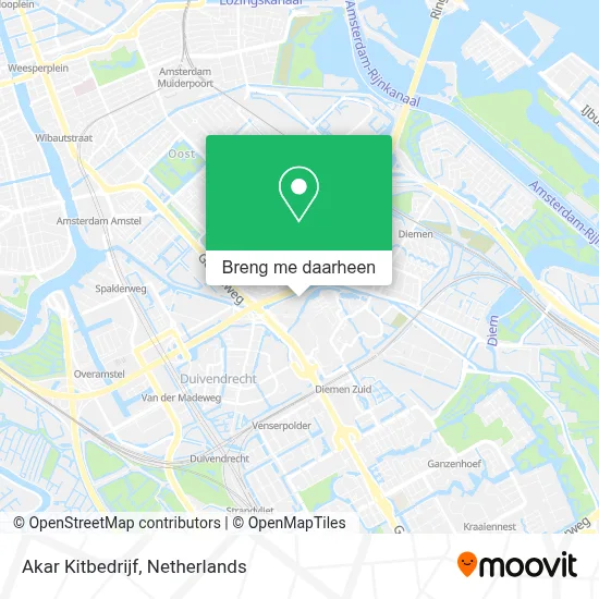 Akar Kitbedrijf kaart