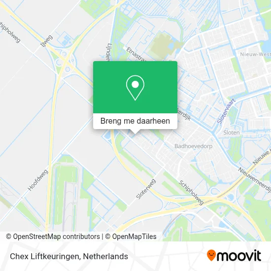 Chex Liftkeuringen kaart