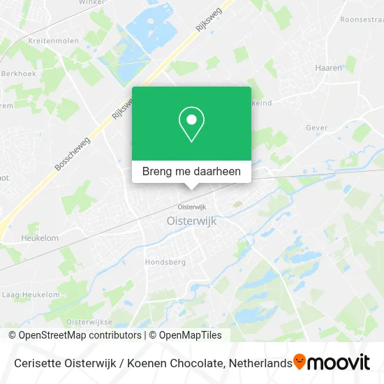 Cerisette Oisterwijk / Koenen Chocolate kaart