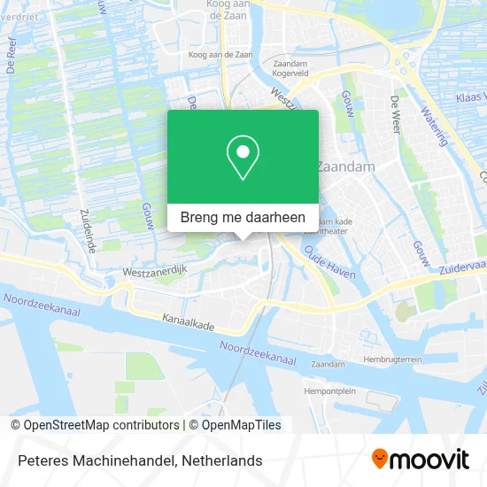 Peteres Machinehandel kaart