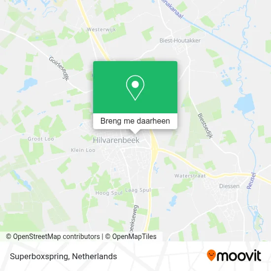 Superboxspring kaart