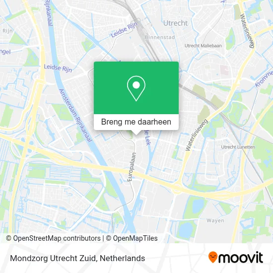 Mondzorg Utrecht Zuid kaart
