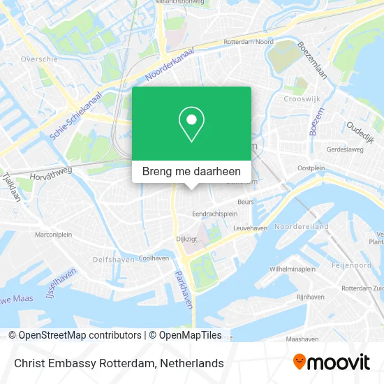 Christ Embassy Rotterdam kaart