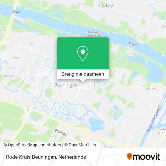 Rode Kruis Beuningen kaart