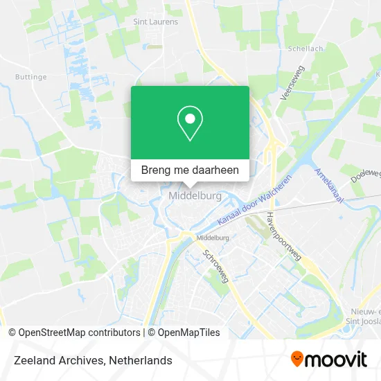 Zeeland Archives kaart