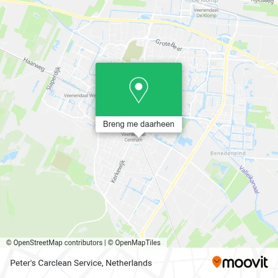 Peter's Carclean Service kaart