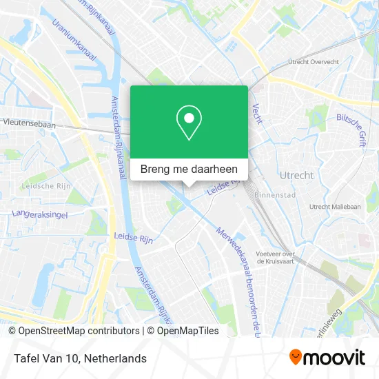 Tafel Van 10 kaart