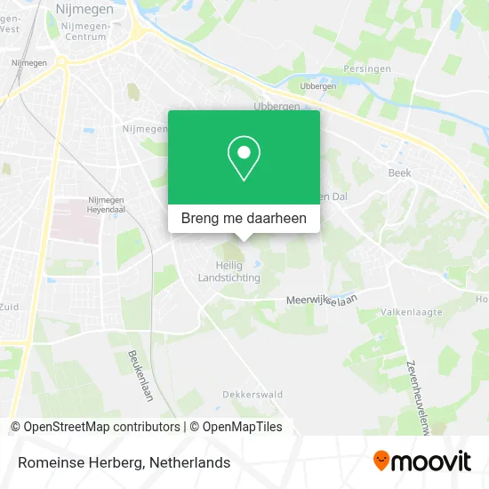 Romeinse Herberg kaart