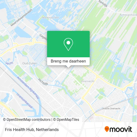 Fris Health Hub kaart