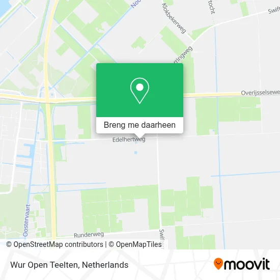 Wur Open Teelten kaart