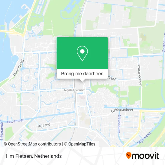 Hm Fietsen kaart