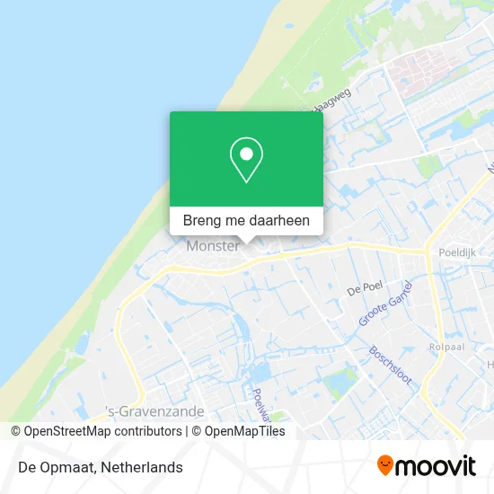 De Opmaat kaart