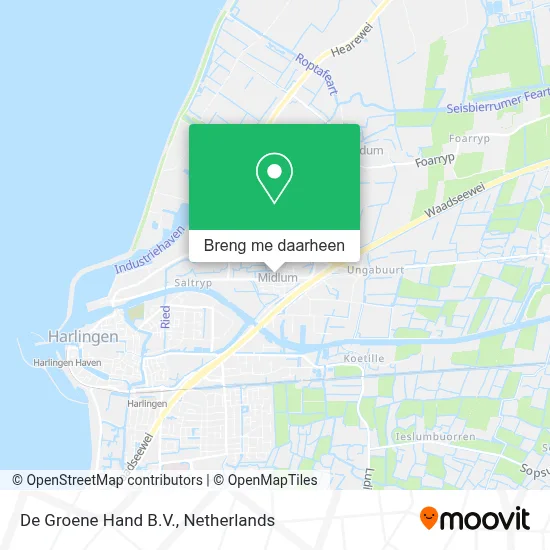 De Groene Hand B.V. kaart