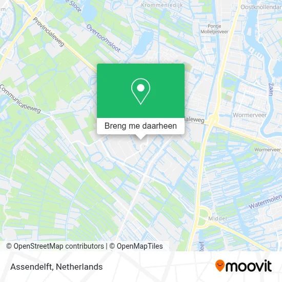 Assendelft kaart