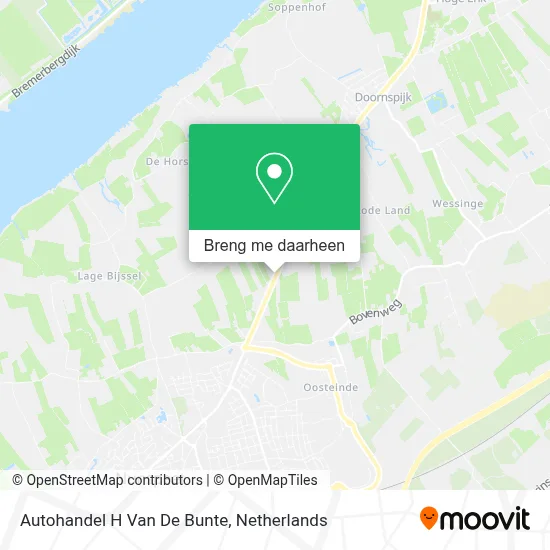 Autohandel H Van De Bunte kaart