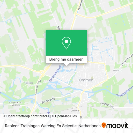 Repleon Trainingen Werving En Selectie kaart