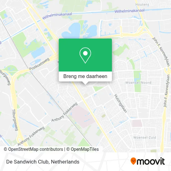 De Sandwich Club kaart