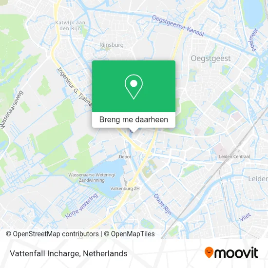 Vattenfall Incharge kaart