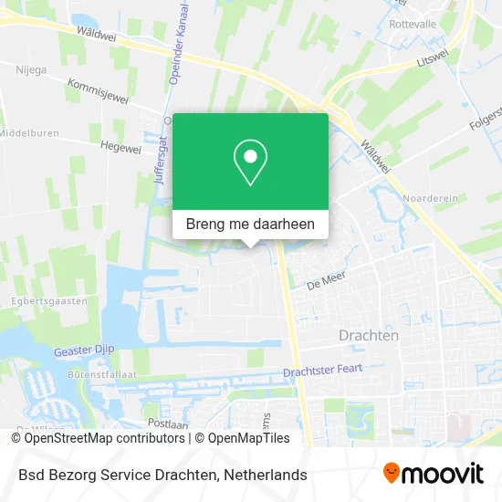 Bsd Bezorg Service Drachten kaart