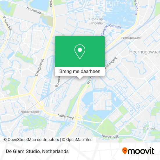 De Glam Studio kaart