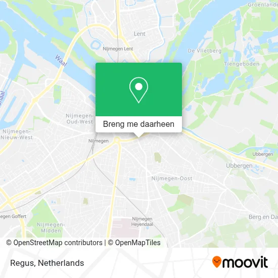 Regus kaart