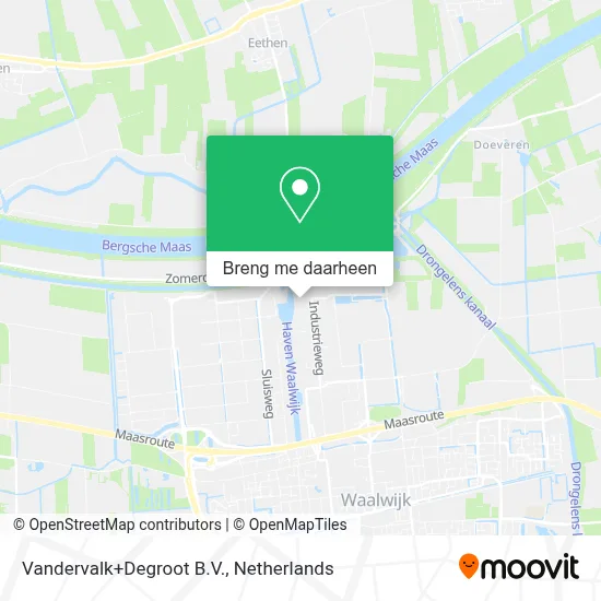 Vandervalk+Degroot B.V. kaart