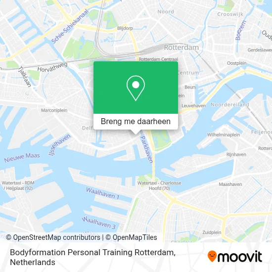 Bodyformation Personal Training Rotterdam kaart