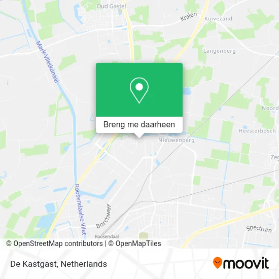 De Kastgast kaart