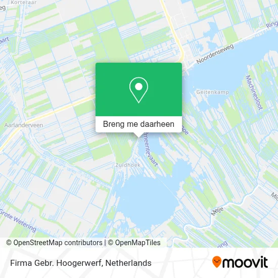 Firma Gebr. Hoogerwerf kaart