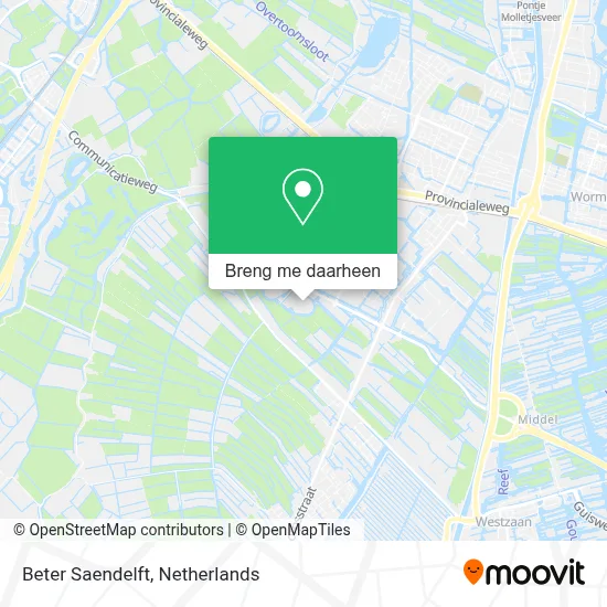 Beter Saendelft kaart