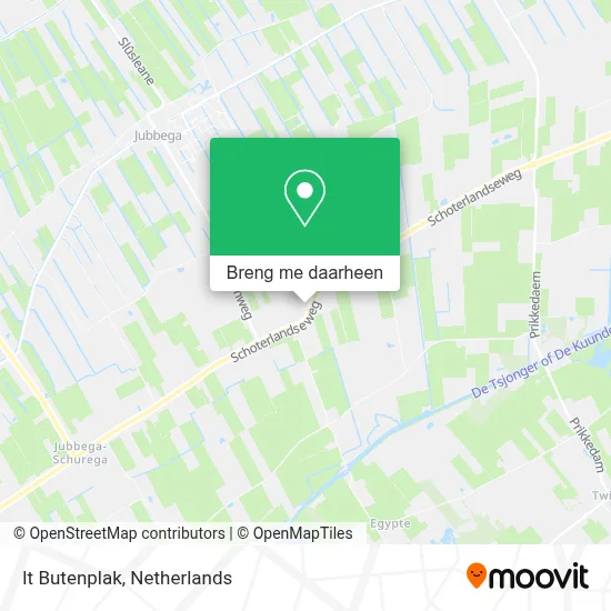 It Butenplak kaart