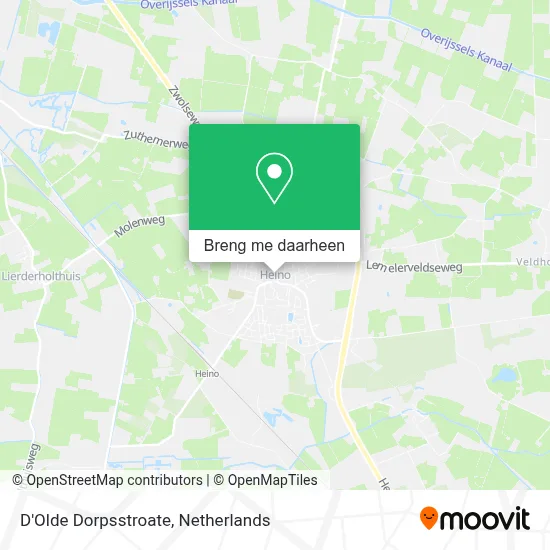 D'Olde Dorpsstroate kaart