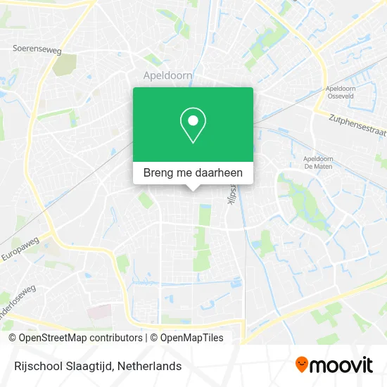 Rijschool Slaagtijd kaart