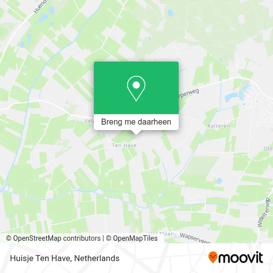 Huisje Ten Have kaart