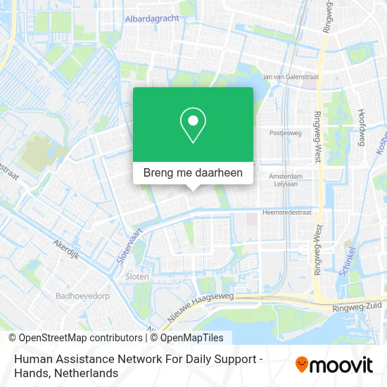 Human Assistance Network For Daily Support - Hands kaart