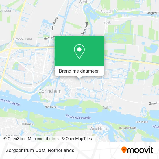 Zorgcentrum Oost kaart