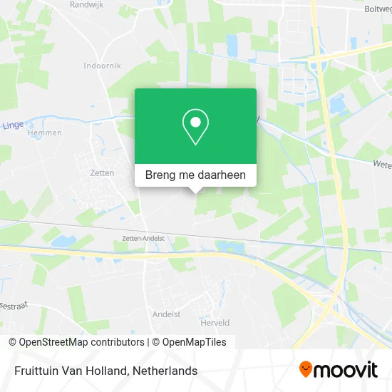 Fruittuin Van Holland kaart